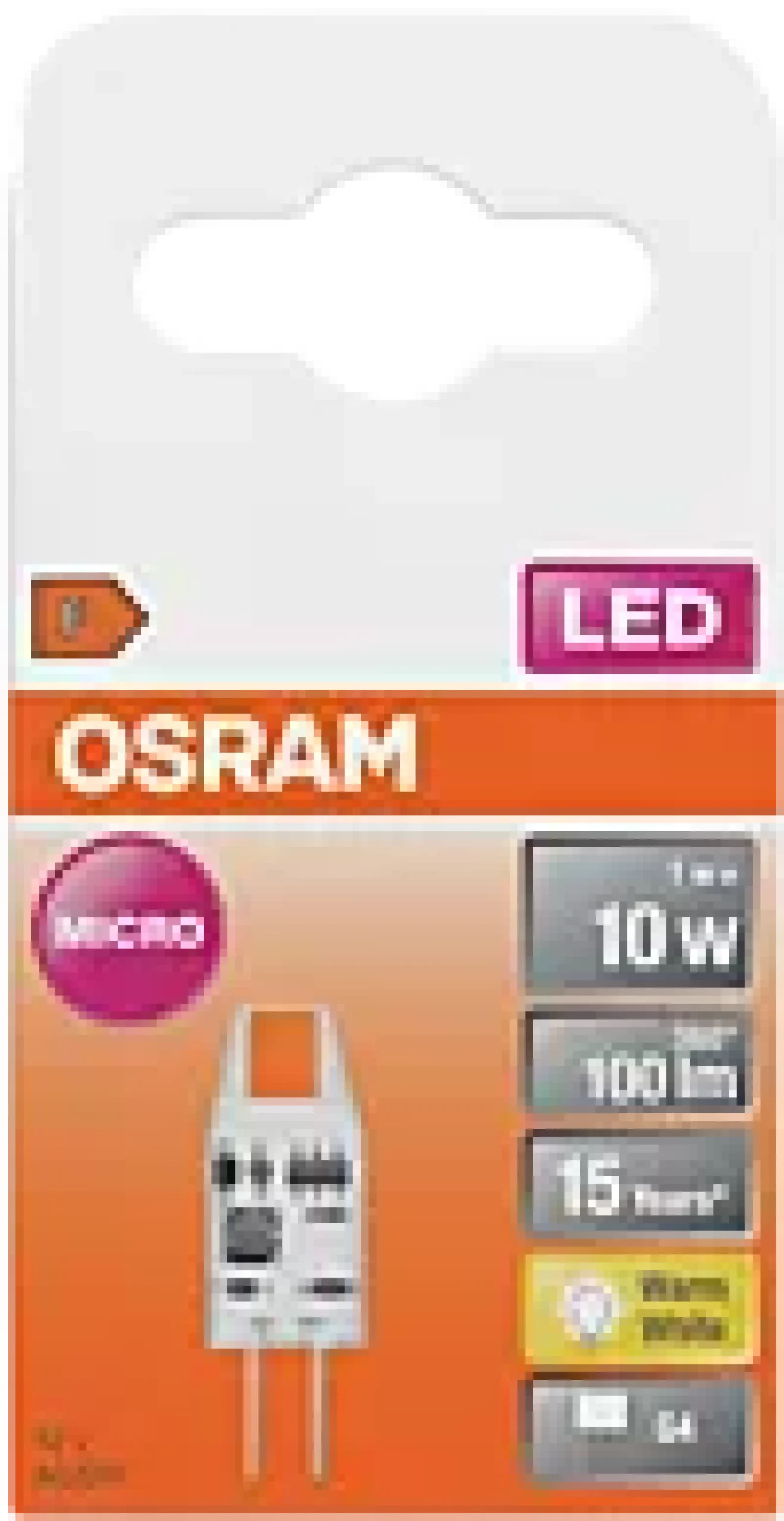 LED pin 10 1W 2700K G4-Osram Outlet