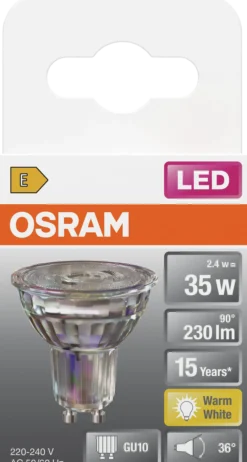 Led Spot Gu10 Par16 35 230lm Varmhvit-Osram Online