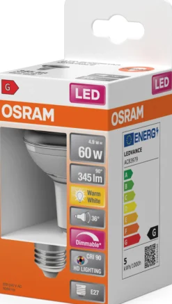 LED Spot R63 60 5,9W 2700K dim E27-Osram