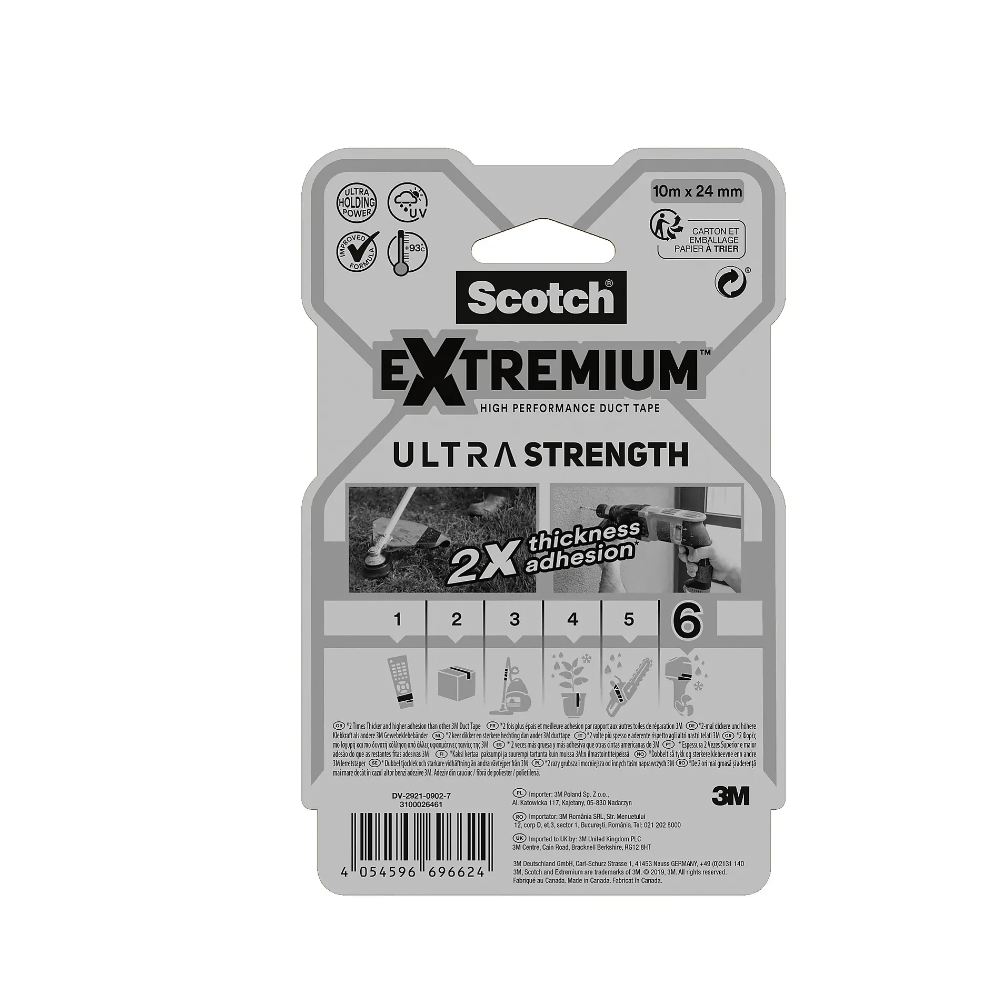 Lerretstape EXTREME ultrahøy ytelse 24mmx10m-Scotch Discount
