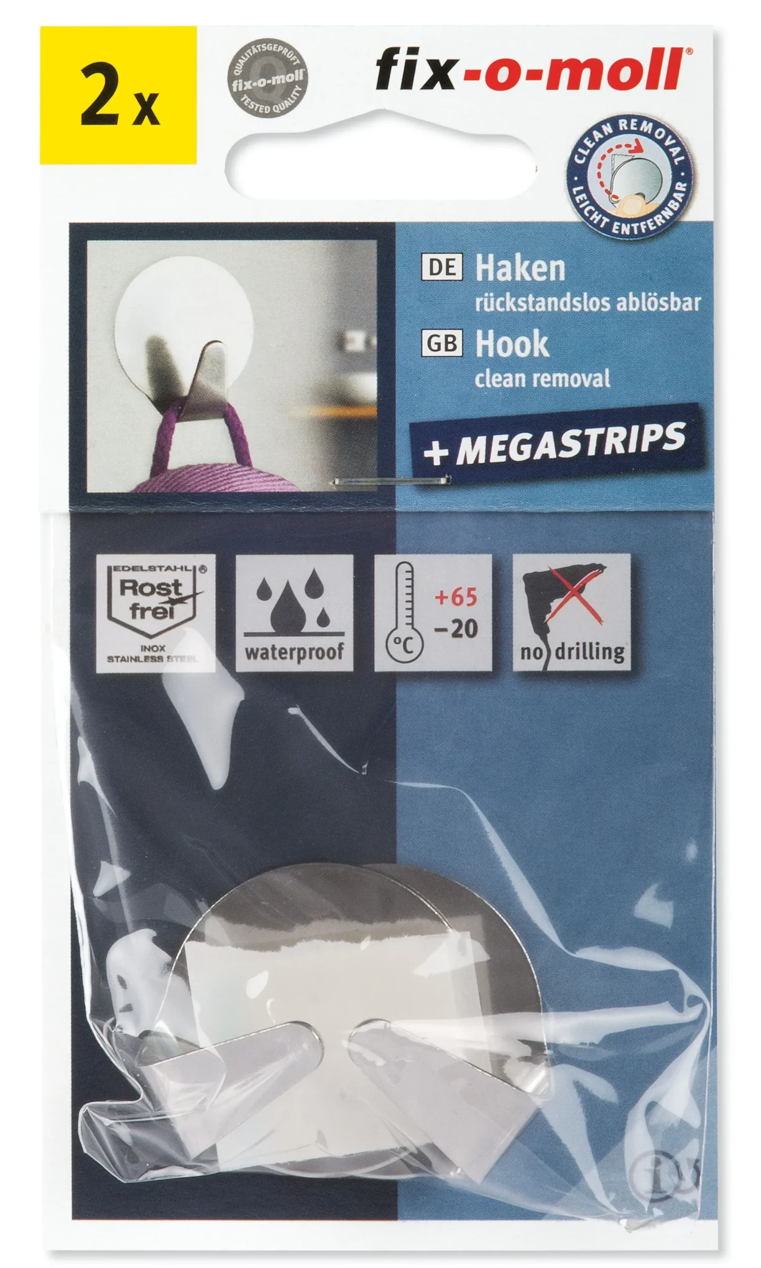 Limkrok rund 35mm stål 2stk-Fix O Moll Best