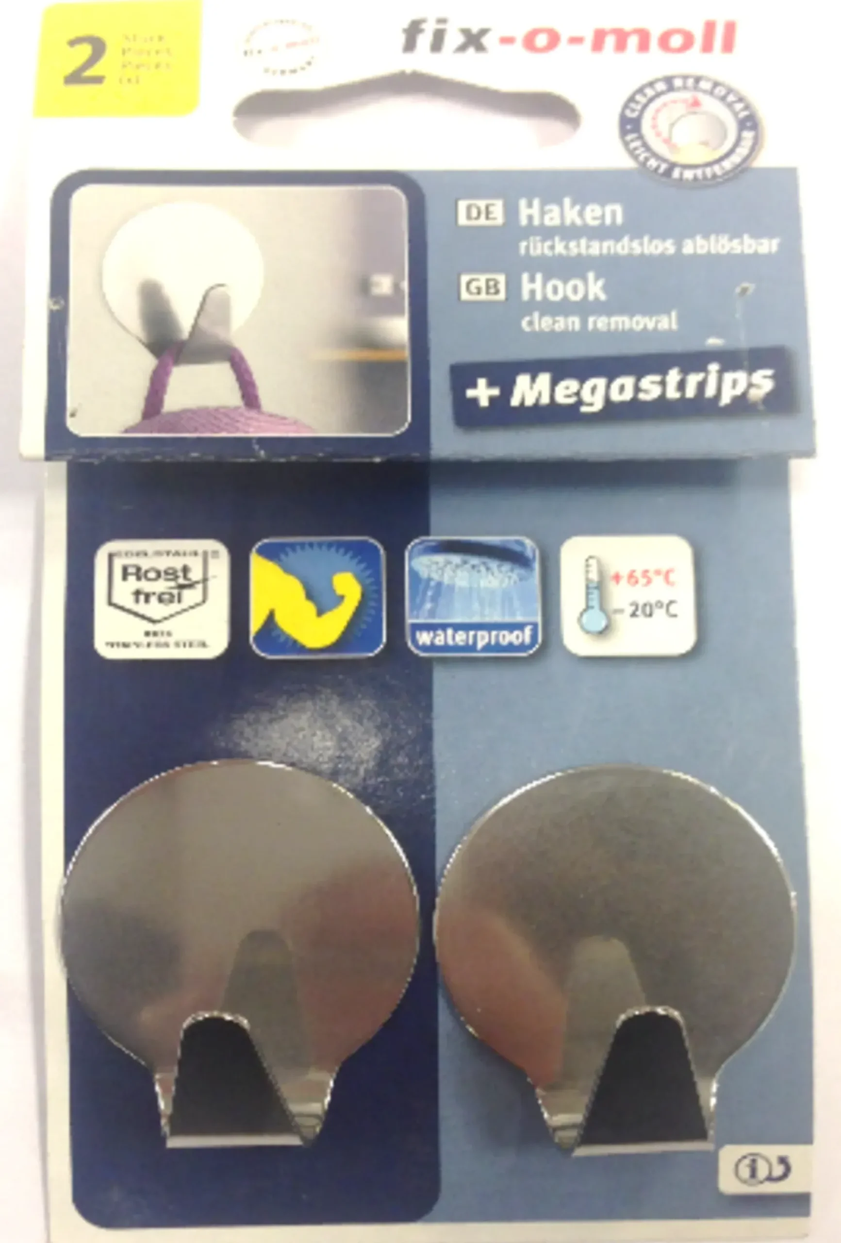 Limkrok rund 35mm stål 2stk-Fix O Moll Best