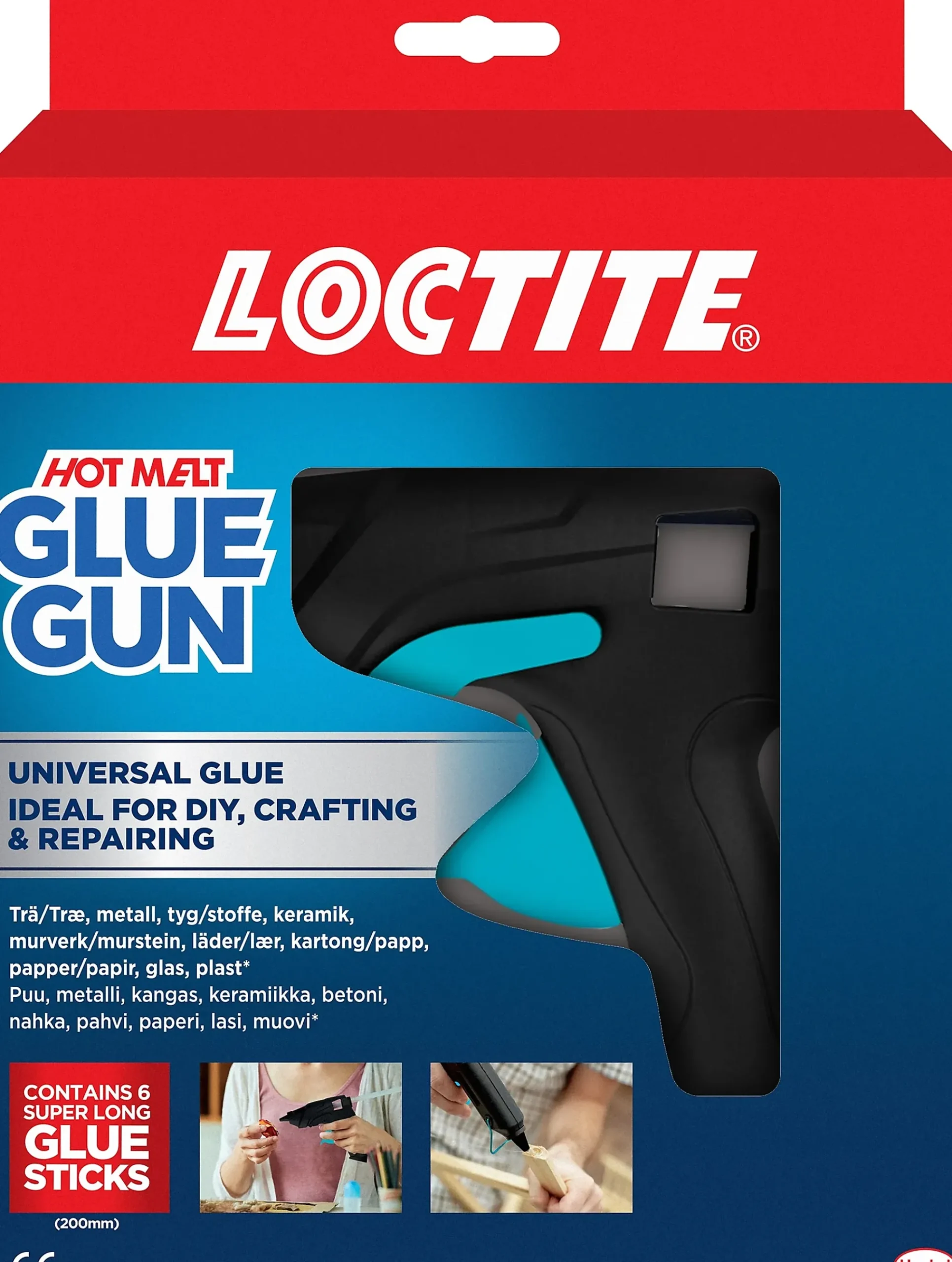 Limpistol m/6stk limpatroner-Loctite Hot