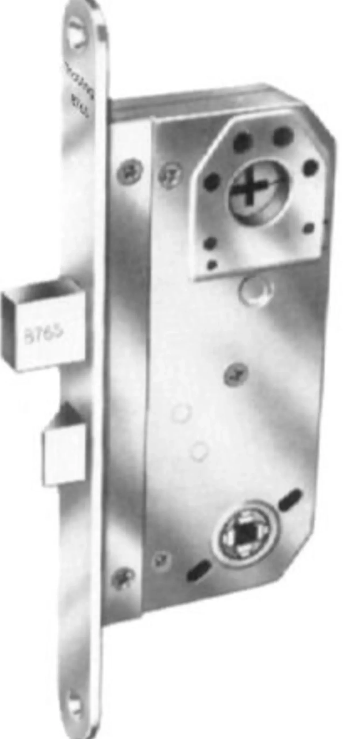 LÅSKASSE TV8765 UTEN SLUTTSTYKKE HØYRE-Assa abloy Clearance