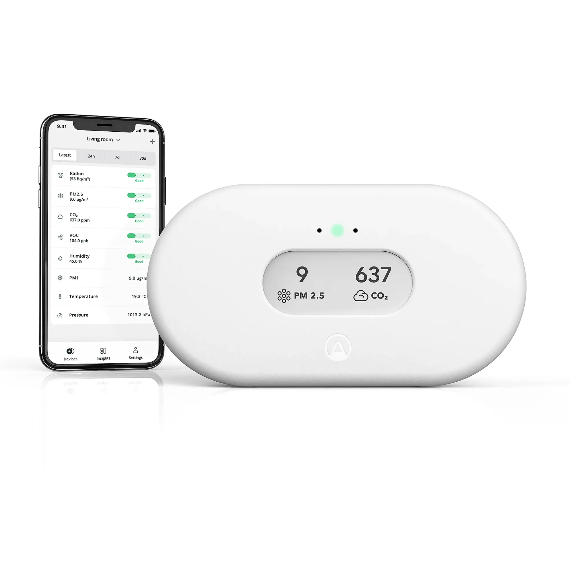 Luftkvalitetsmåler View Plus med 7 sensorer-Airthings