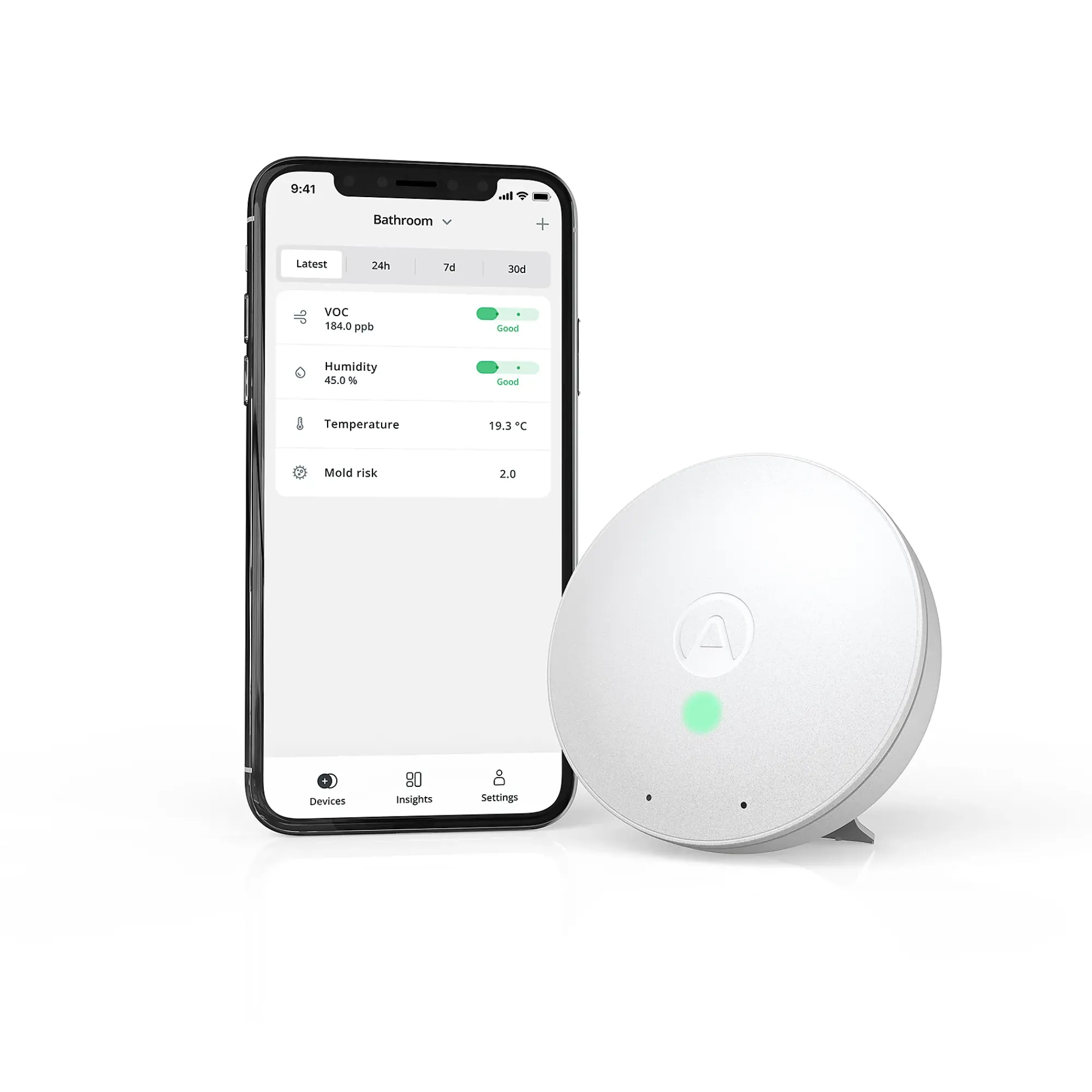 LUFTKVALITETSMÅLER WAVE MINI MONITOR-Airthings Hot