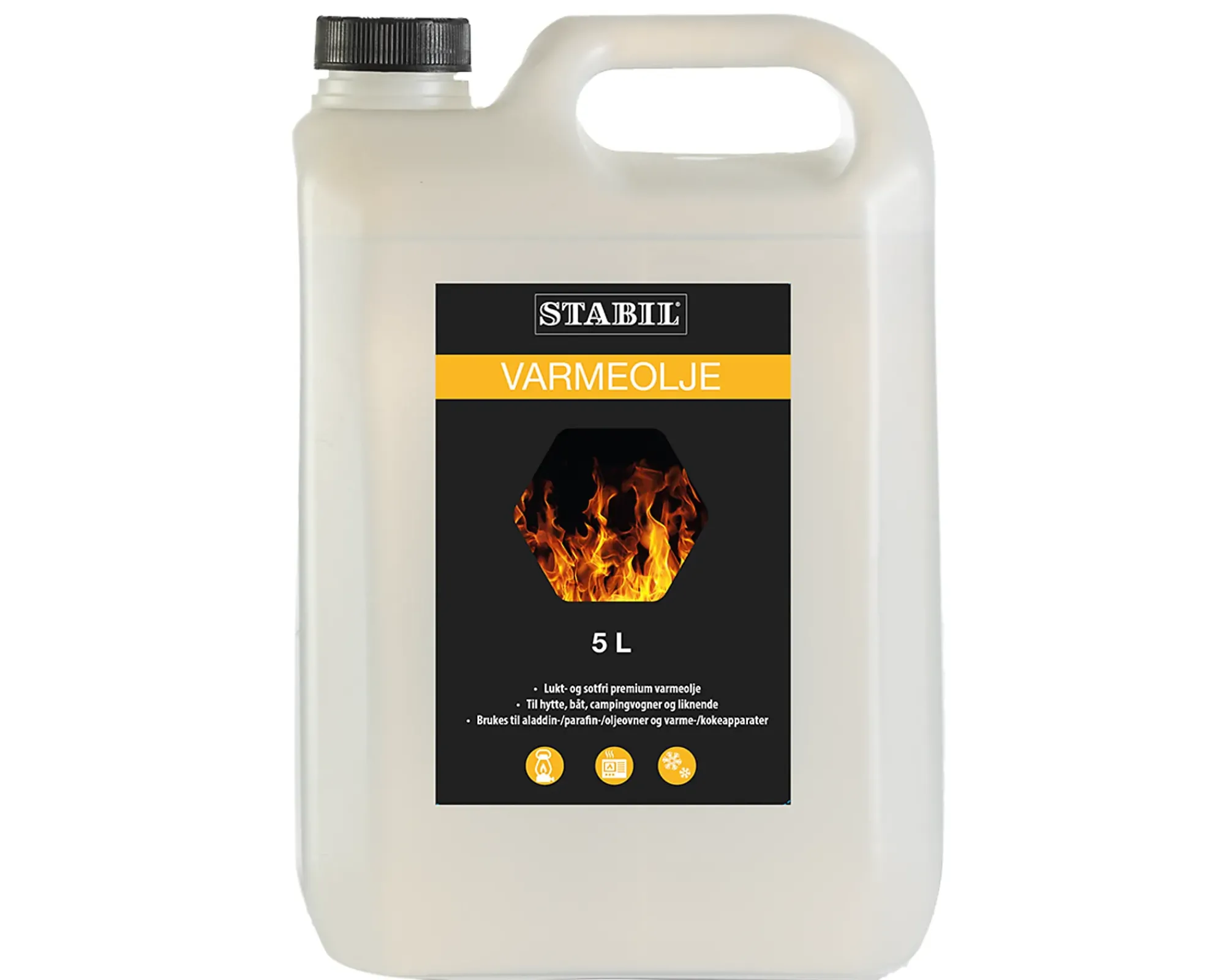 Lukt- og sotfri Premium varmeolje 5l-Stabil