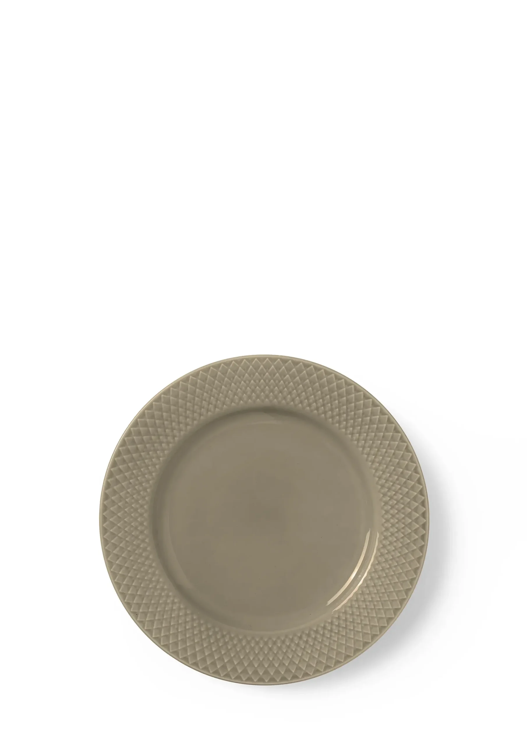 Lunsjtallerken Ø23cm Rhombe Earth Clay-Lyngby porcelæn Hot