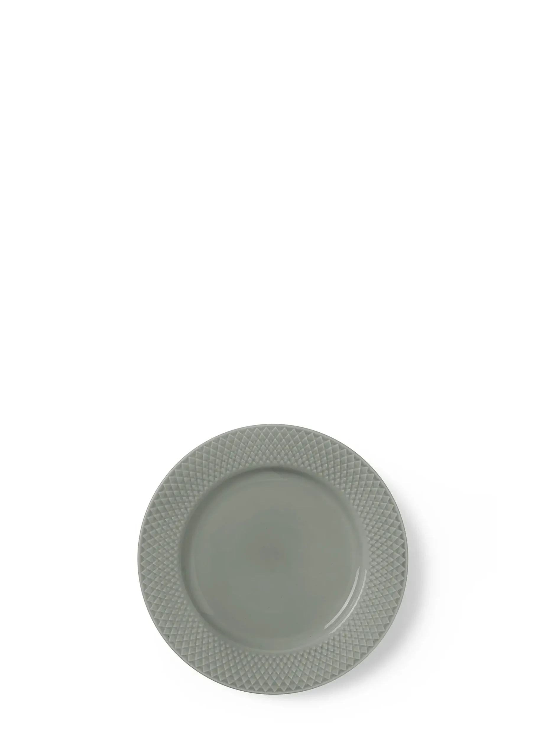 Lunsjtallerken Ø21cm Rhombe Earth Moss-Lyngby porcelæn Best