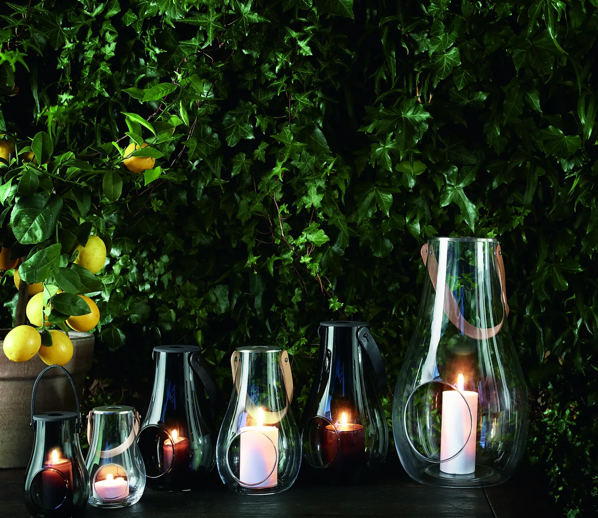 Lykt med hank Design With Light 25cm-Holmegaard New