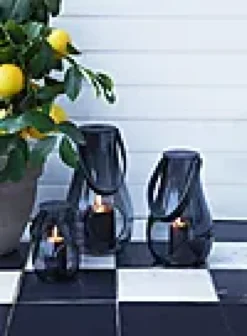 Lykt med hank Design With Light smoke 25cm-Holmegaard Hot