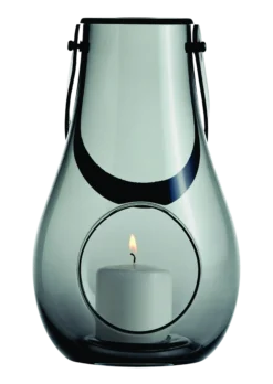 Lykt med hank Design With Light smoke 25cm-Holmegaard Hot