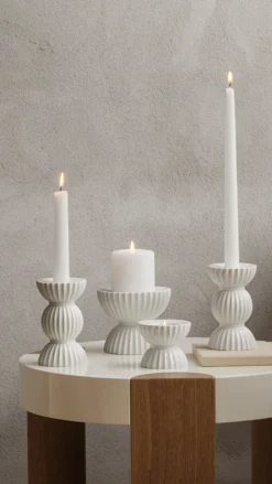 Lysestake Tura kubbelys 11.5cm-Lyngby porcelæn Clearance