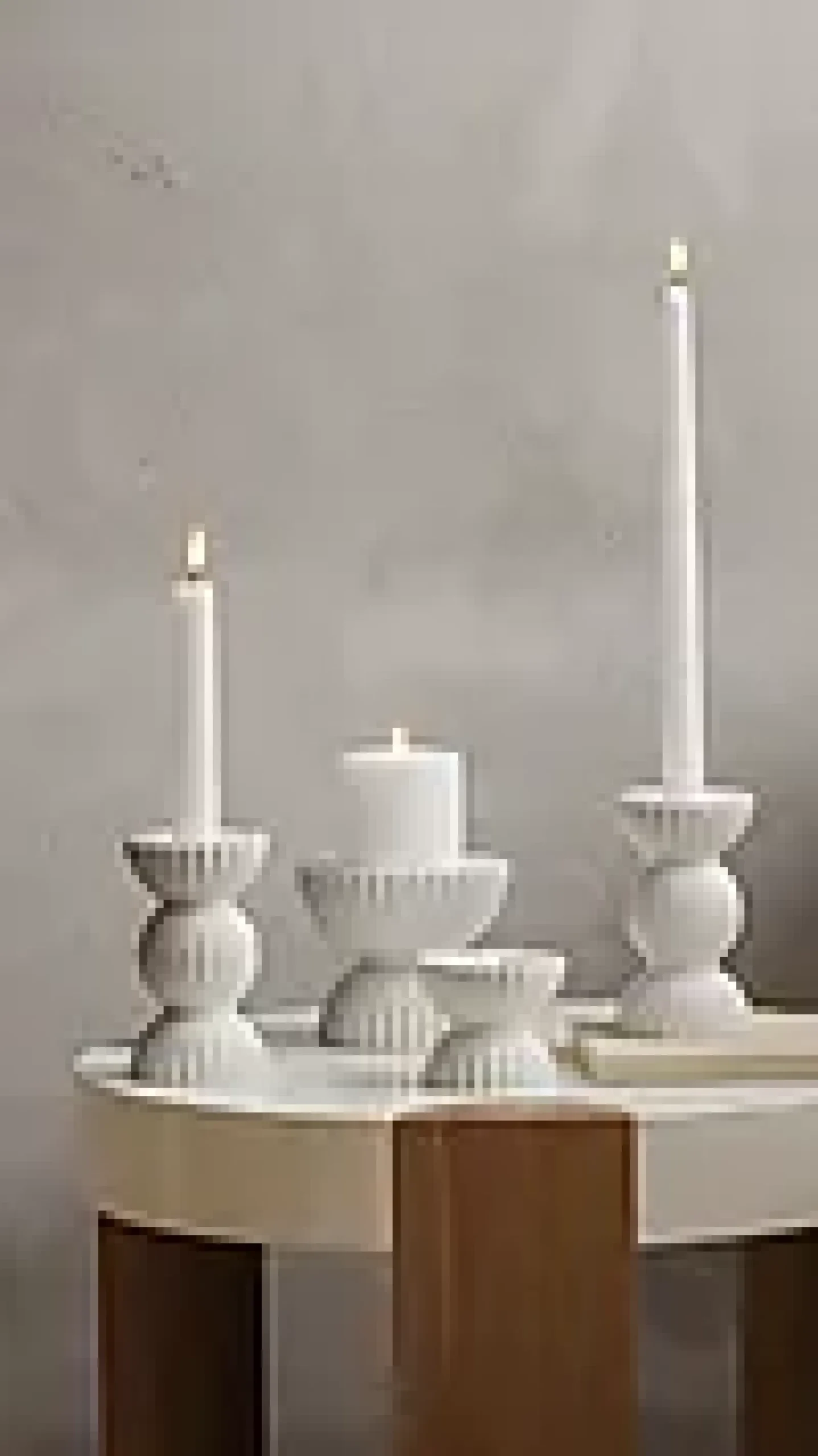 Lysestake Tura kubbelys 11.5cm-Lyngby porcelæn Clearance