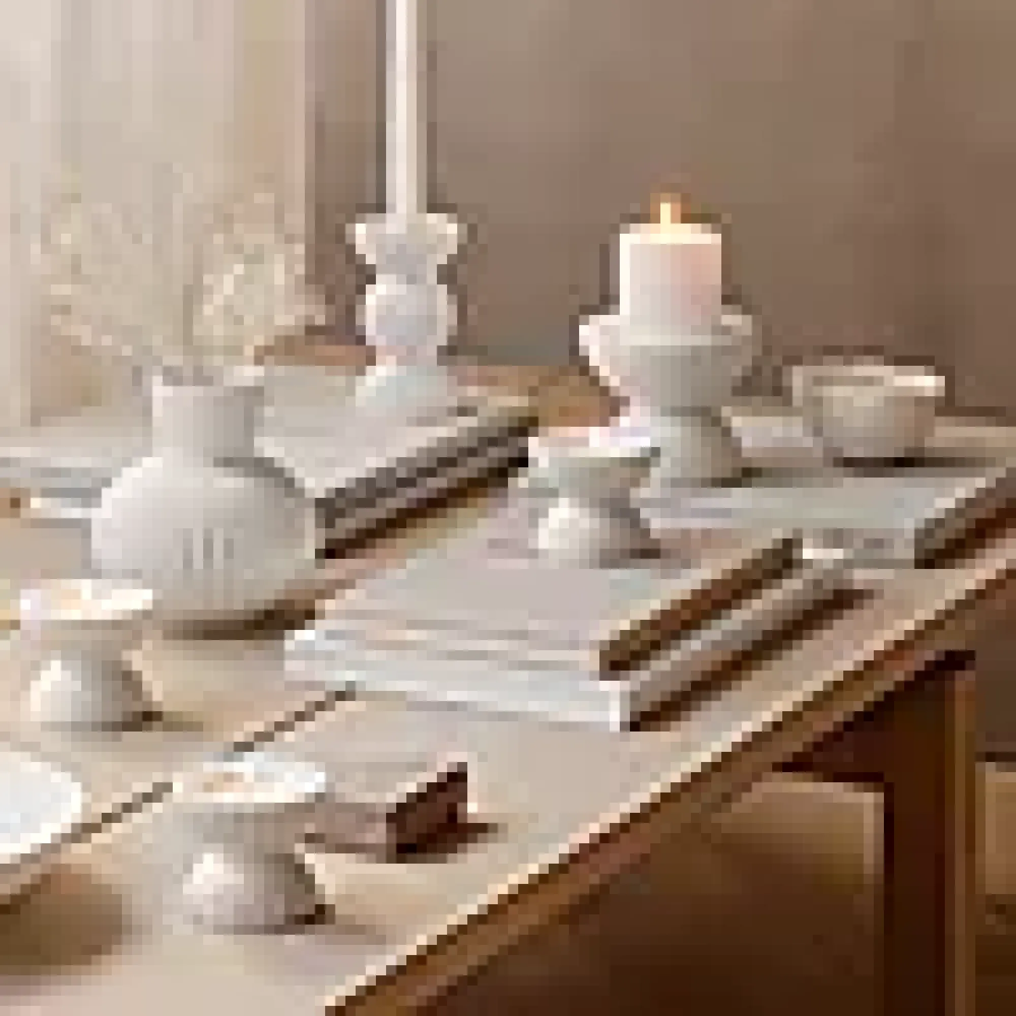Lysestake Tura kubbelys 11.5cm-Lyngby porcelæn Clearance