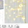 Lyslenke Istapper 180ledlys varmhvit komplett startsett IP44 6m-Ki Discount