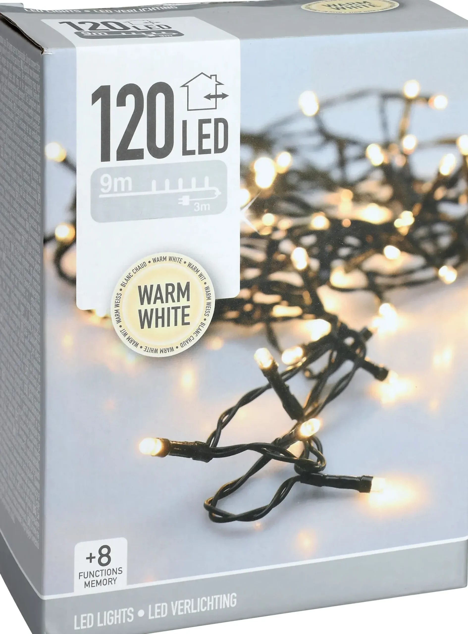 Lyslenke 120ledlys varmhvit IP44 9m-Ki Online