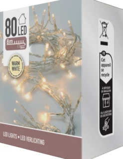 Lyslenke 80ledlys varmhvit 8m-Ki Outlet