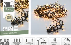 Lyslenke Snake Lights 200ledlys varmhvit IP44 4m-Ki New