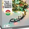 Lyslenke String 240ledlys 3 farger IP44 18m-Ki Clearance