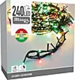 Lyslenke String 240ledlys 3 farger IP44 18m-Ki Clearance