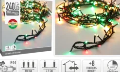 Lyslenke String 240ledlys 3 farger IP44 18m-Ki Clearance