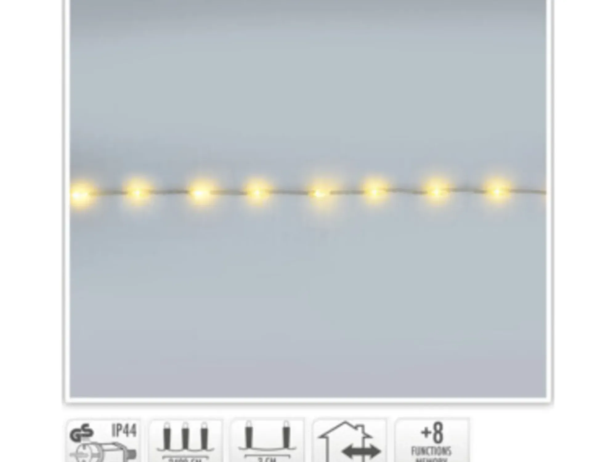 Lyslenke Wire 800ledlys varmhvit 24m-Ki Online