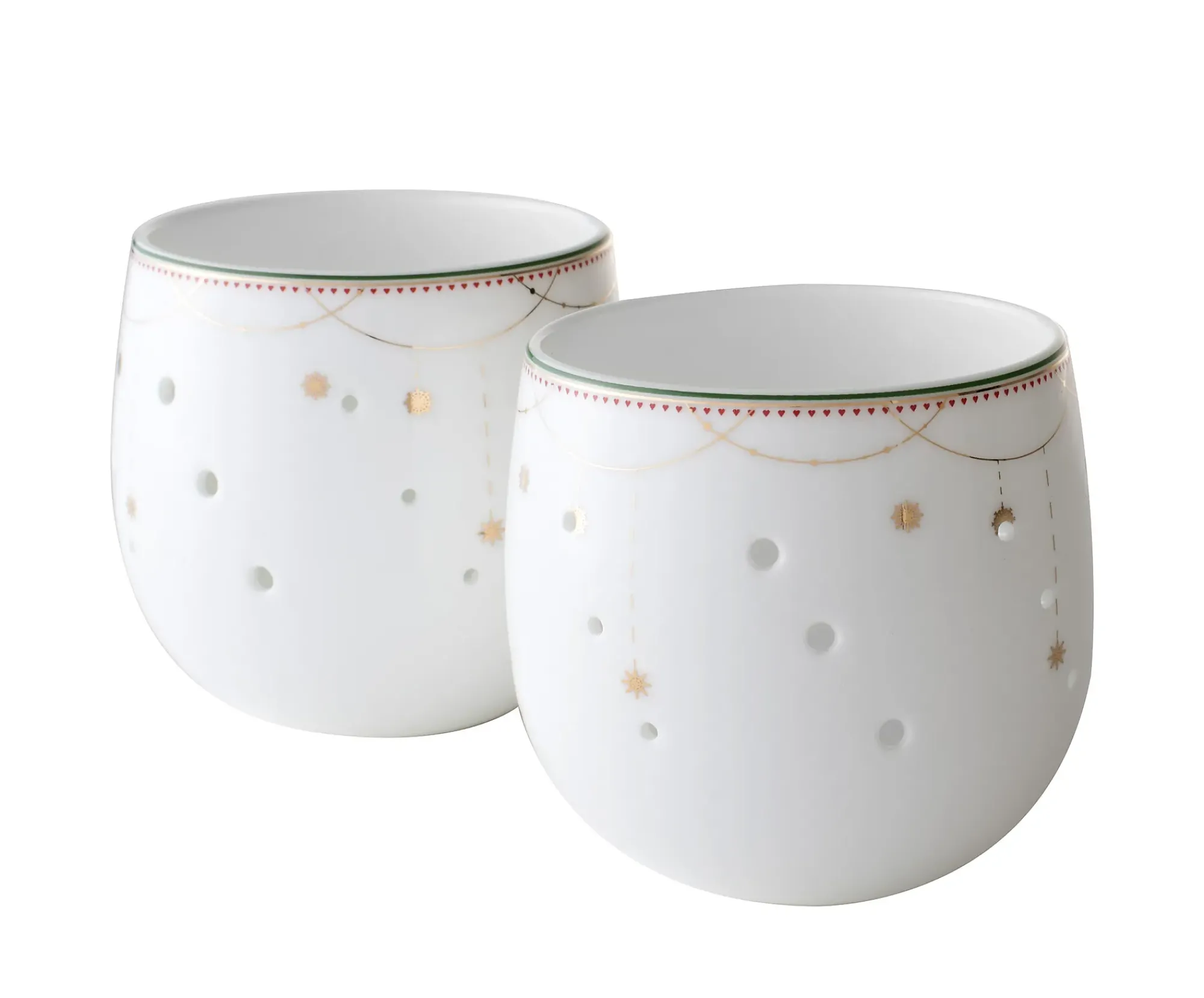 Lyslykt 8cm Julemorgen Girlander 2stk-Wik & walsøe