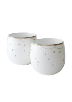 Lyslykt 8cm Julemorgen Girlander 2stk-Wik & walsøe