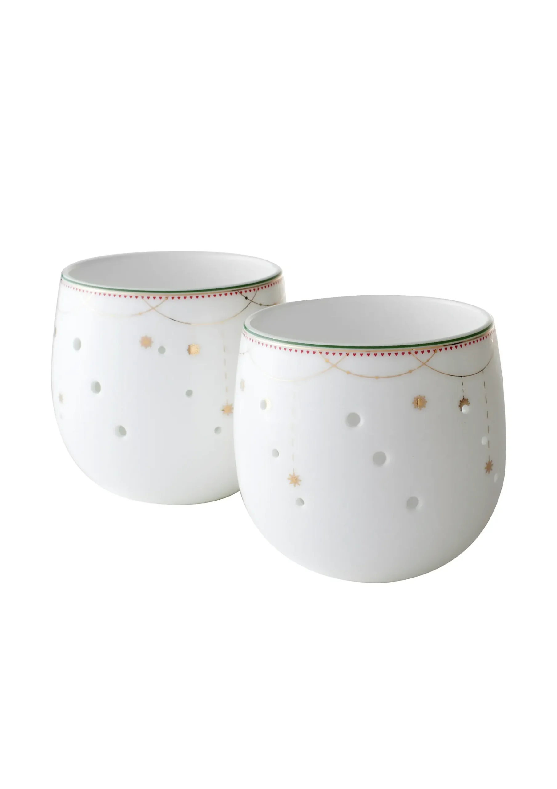 Lyslykt 8cm Julemorgen Girlander 2stk-Wik & walsøe