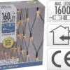 Lysnett 160ledlys varmhvit (Extension Uten Adaptor) 2m-Ki Best