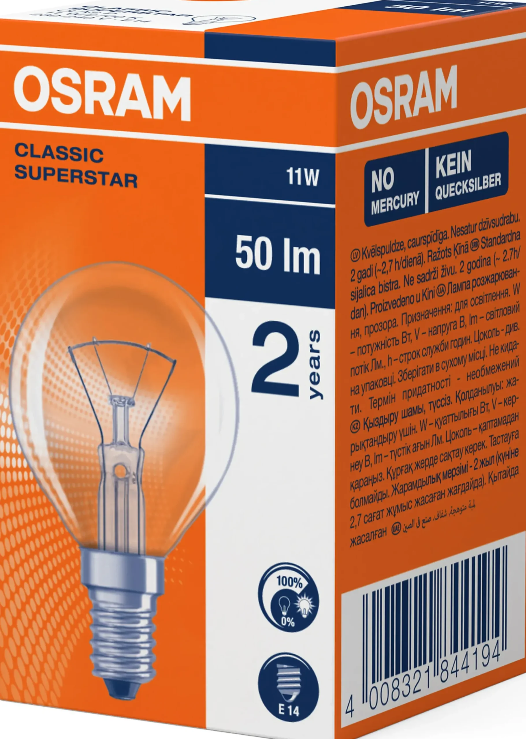 Lyspære Classic E14 11W-Osram Sale