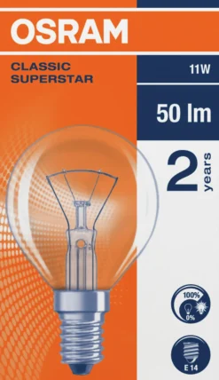 Lyspære Classic E14 11W-Osram Sale