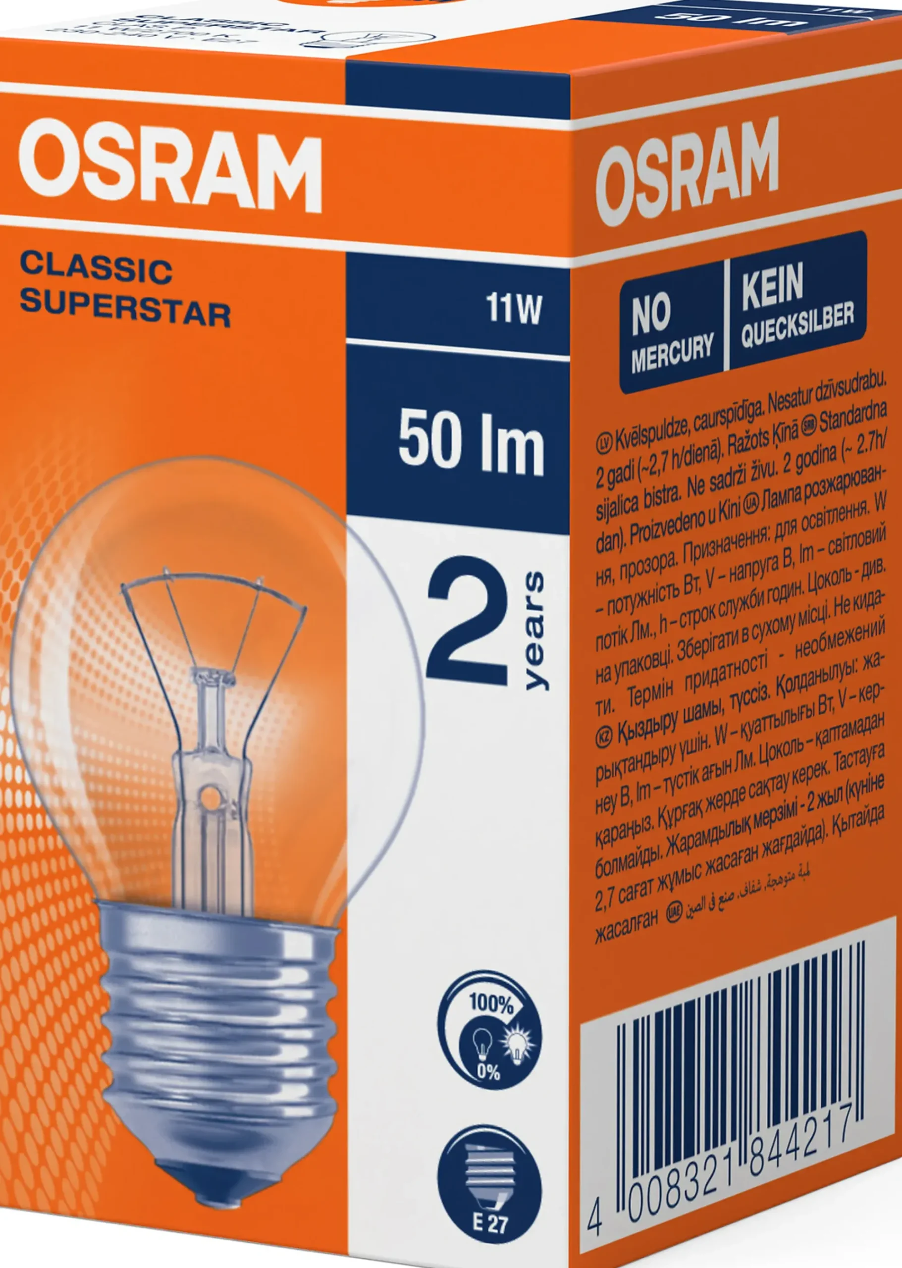 Lyspære Classic E27 11W-Osram Online