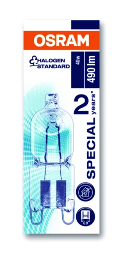 Lyspære Halogen ovn pin 40W 230V G9-Osram