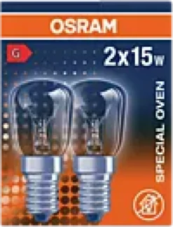 Lyspære mini E14 15W 2stk-Osram Outlet