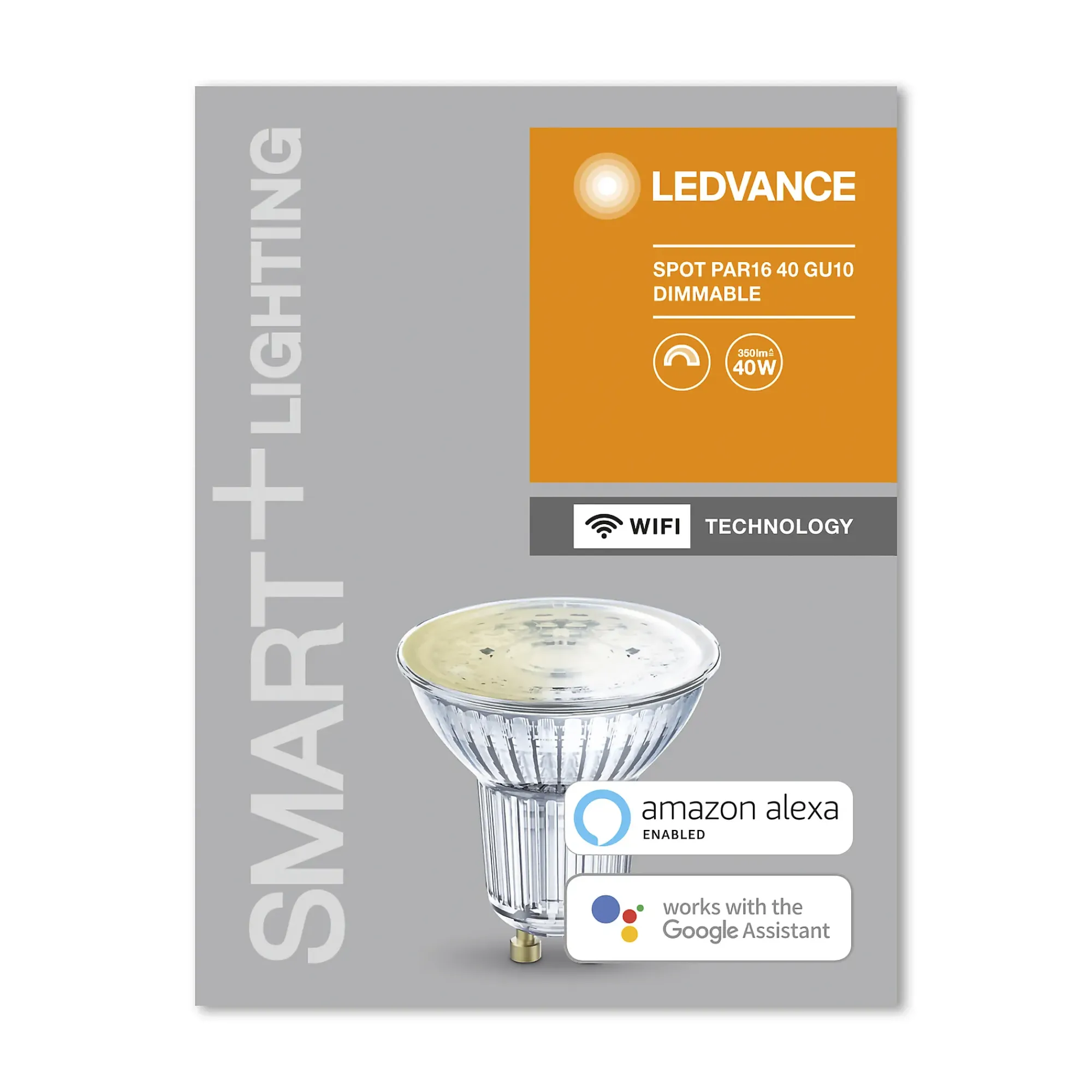 Lyspære smart+wifi PAR16 50 dim 5W GU10-Ledvance Best