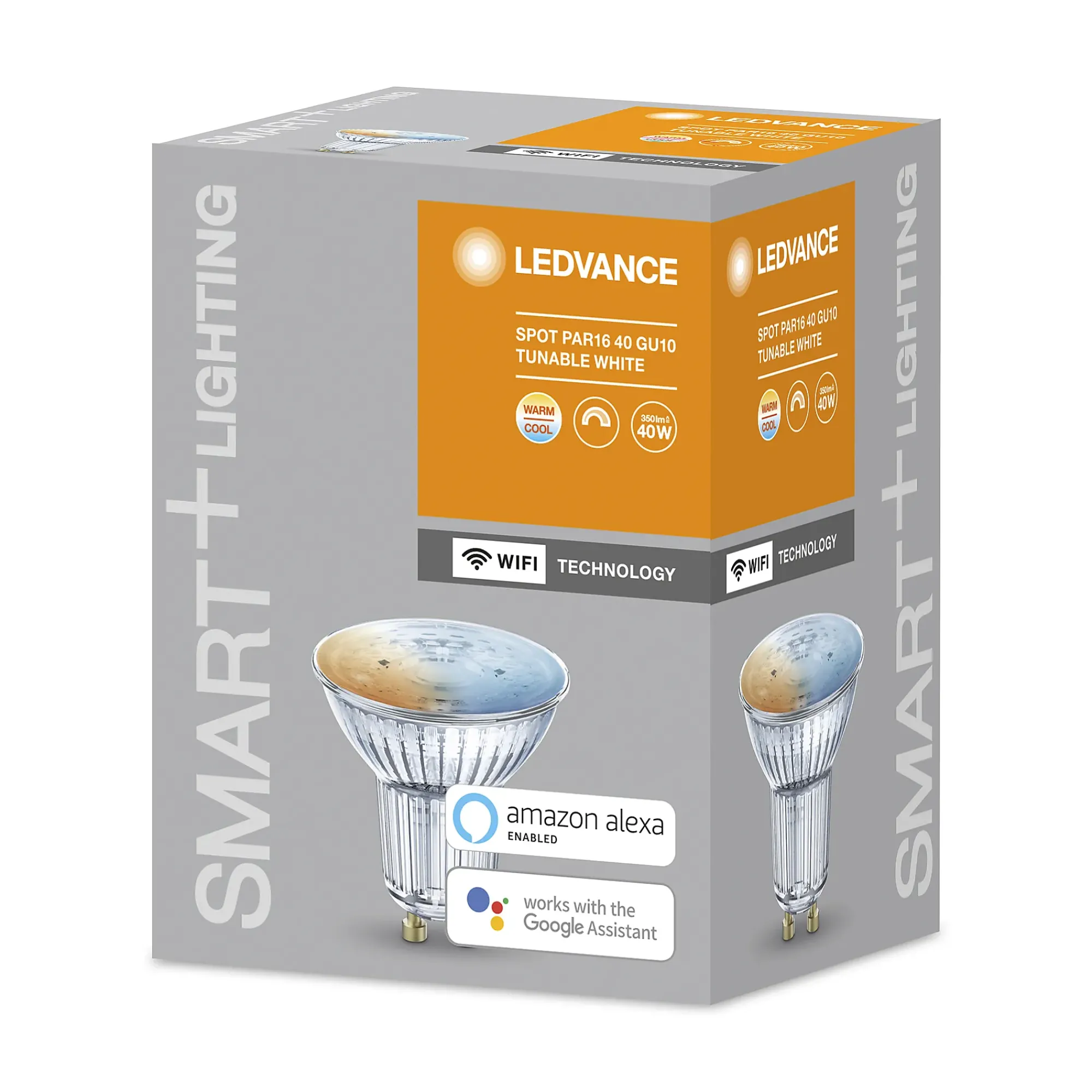 Lyspære smart+wifi PAR16 50 tw 5W GU10-Ledvance Online