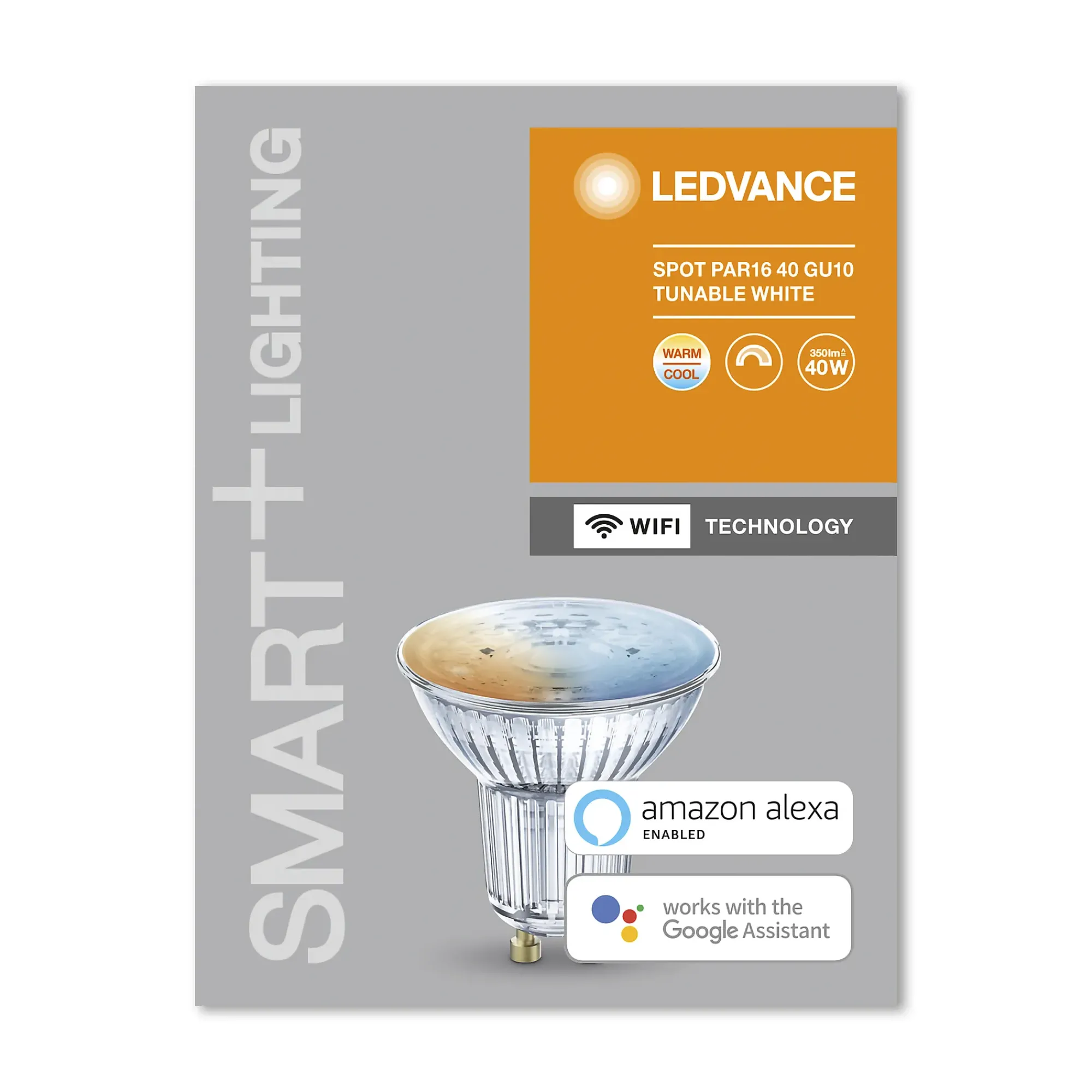 Lyspære smart+wifi PAR16 50 tw 5W GU10-Ledvance Online