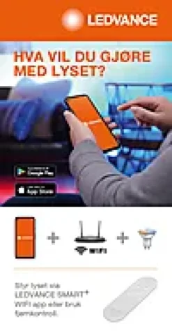 Lyspære smart+wifi PAR16 50 tw 5W GU10-Ledvance Online
