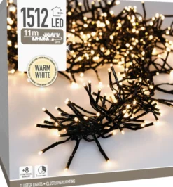 Lysslynge Cluster Lights 1512ledlys varmhvit IP44 11m-Ki New