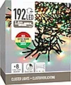 Lysslynge Cluster Lights 192ledlys 3 farger 1,4m-Ki New
