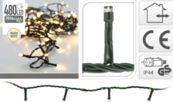 Lysslynge 480ledlys med Adaptor varmhvit IP44 36m-Ki Best