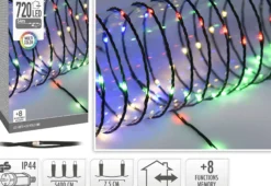 Lysslynge 720LED Wire Multi color Micro INNE/UTE-Ki Hot
