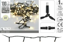 Lysslynge systemlys startsett 100ledlys varmhvit 10m-Ki New