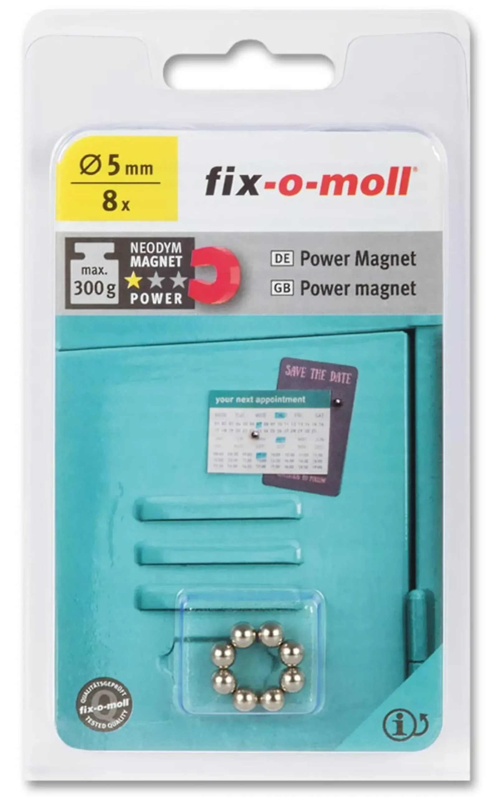 Magnetball neodym silver 5mm 8stk 300g-Fix O Moll Sale