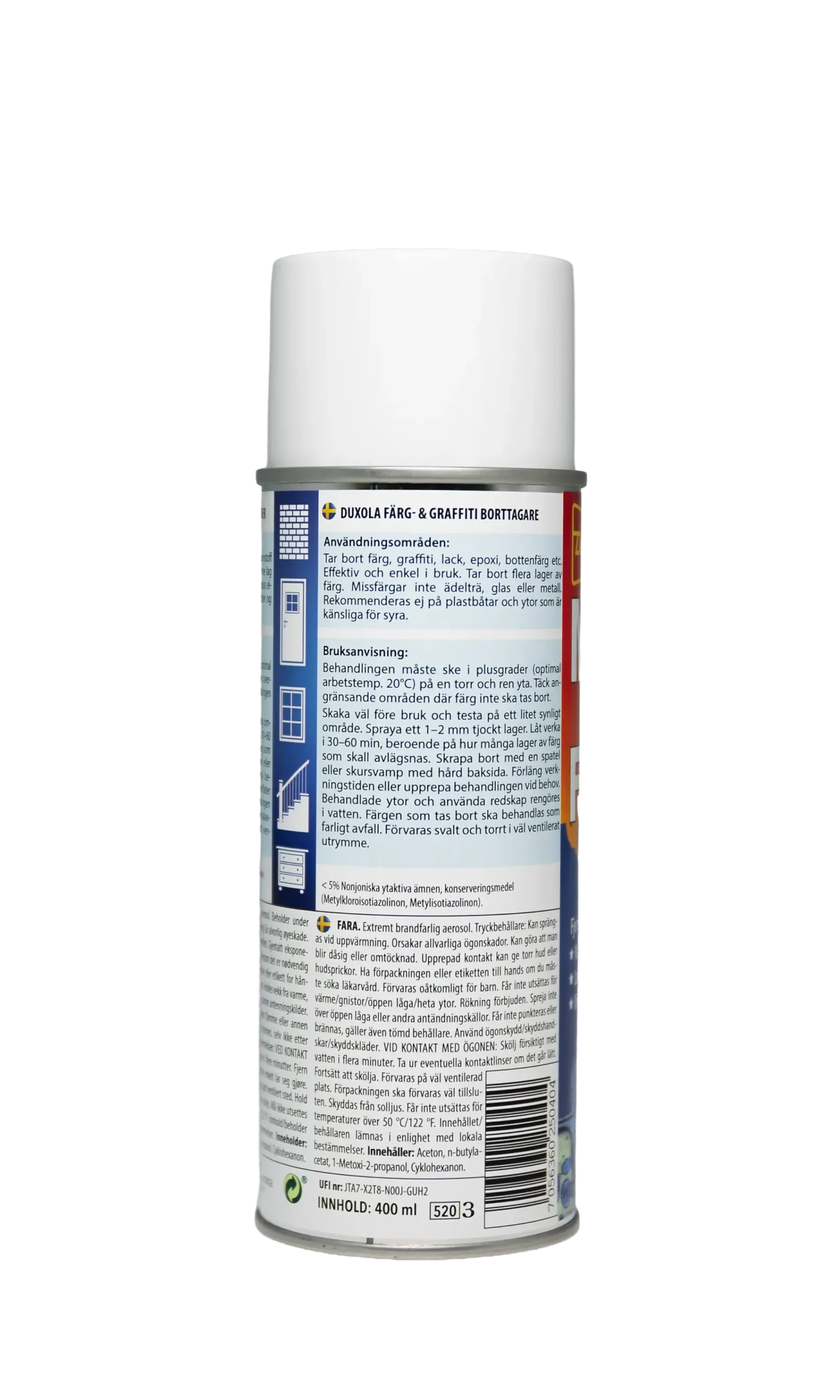 Maling- og graffitifjerner 400ml-Duxola