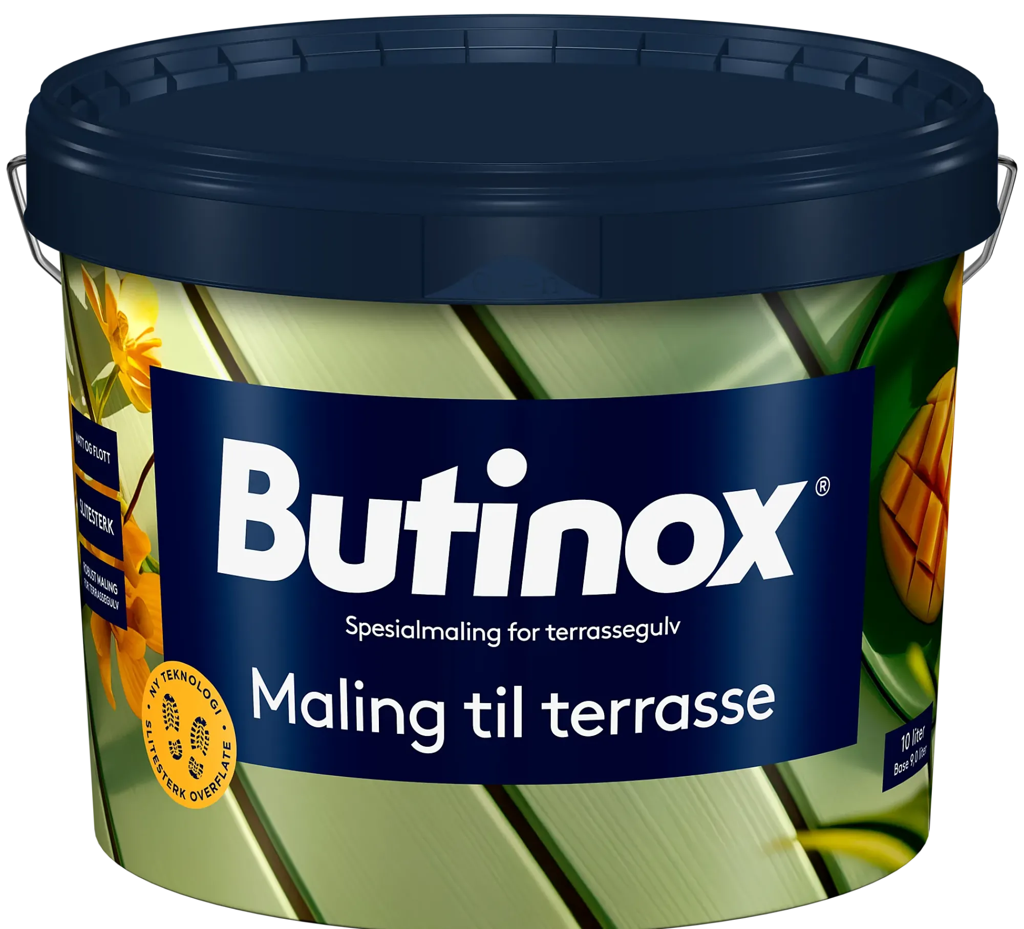 Maling Terrasse Klassisk Hvit 9L-Butinox Hot
