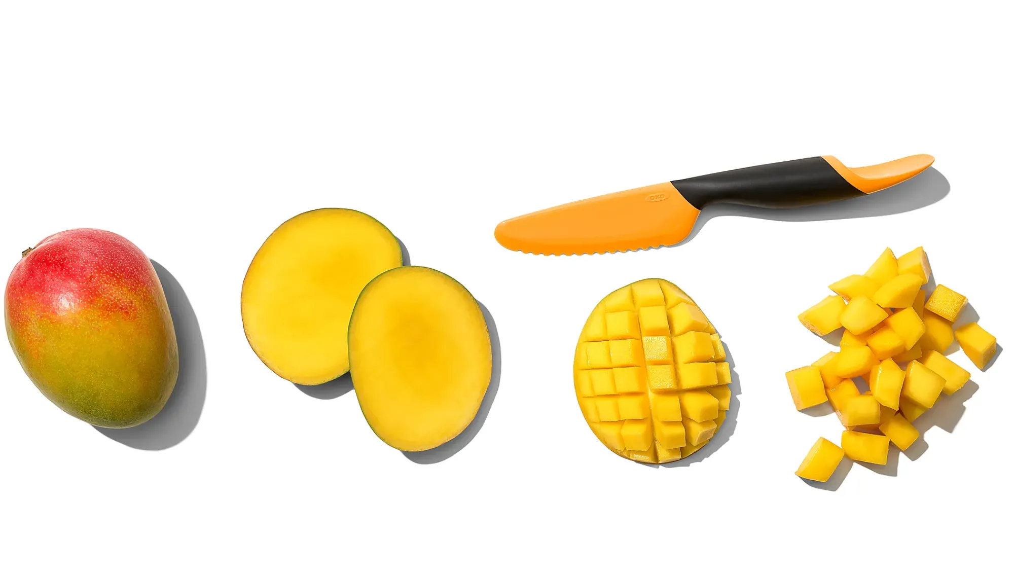 Mangokniv med skje-Oxo Discount