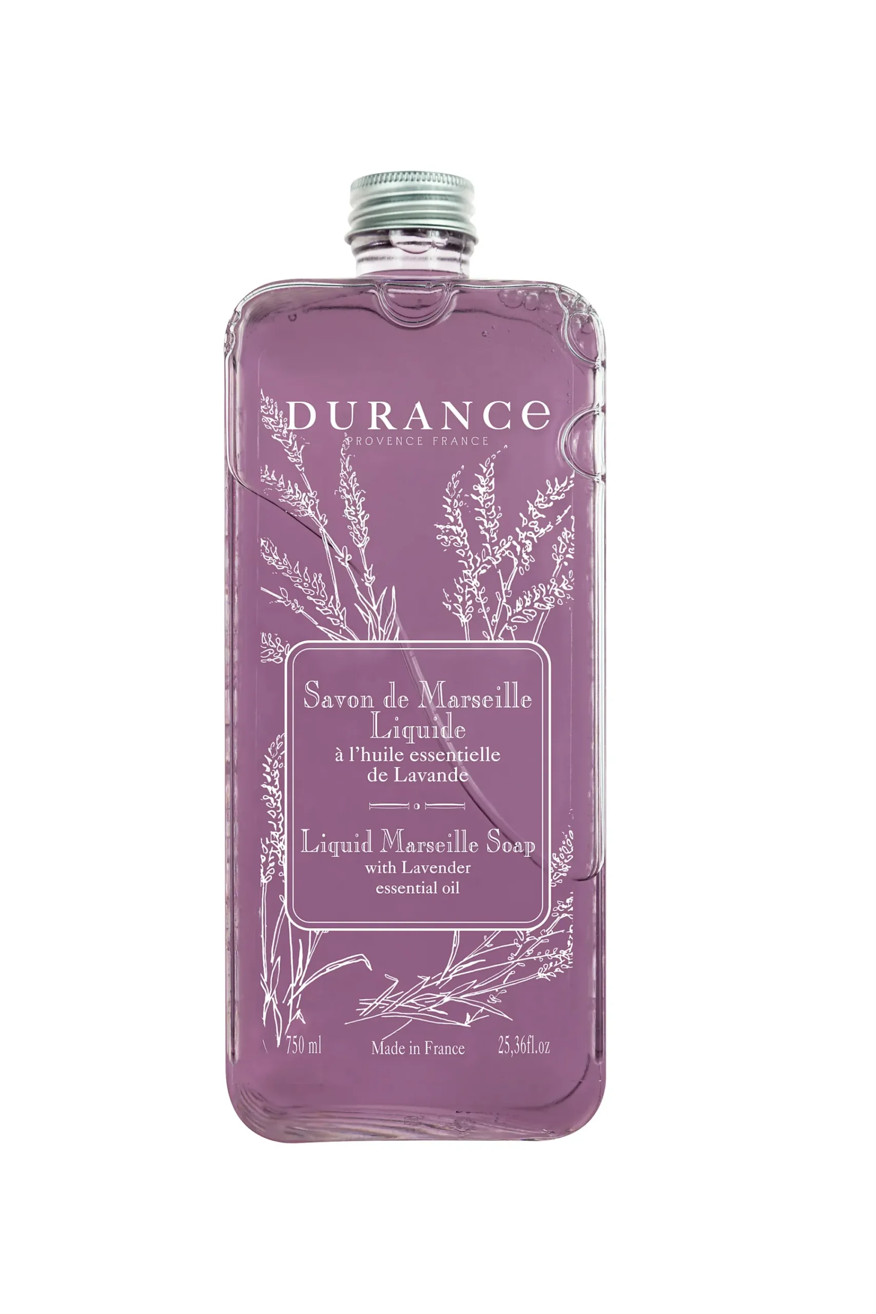 MARSEILLE SÅPE LAVENDEL. 750ML. LILLA. MED ETERISKE OLJER FO-Durance Discount